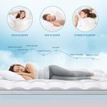 Queen Size Dual Layer Memory Foam Mattress Topper