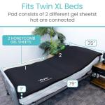 Cooling Gel Air Mattress Pad for Patients - Twin XL