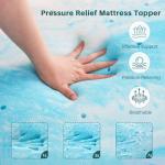 Queen Gel Memory Foam Mattress Topper for Pressure Relief