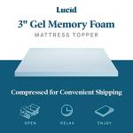 3-inch Gel Memory Foam Mattress Topper for Patients