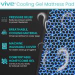 Cooling Gel Air Mattress Pad for Patients - Twin XL