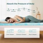 Queen Gel Memory Foam Mattress Topper for Pressure Relief