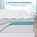 Queen Size Dual Layer Memory Foam Mattress Topper