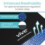 Cooling Gel Air Mattress Pad for Patients - Twin XL