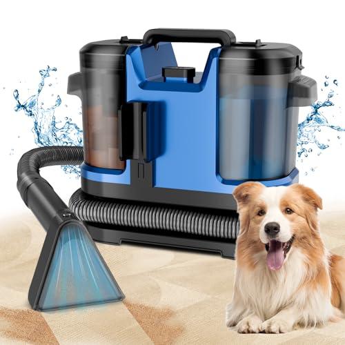Portable Carpet Cleaner with Dual Brush Heads