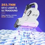 Cordless Mattress Vacuum with UV-C Light and HEPA