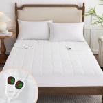 Heated Queen Air Mattress Pad with Dual Controller