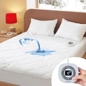 Heated Waterproof Mattress Pad for Queen Beds