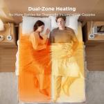 Heated Mattress Pad with Dual Controllers and Memory