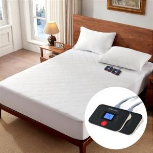 Heated King Size Mattress Pad with Dual Control