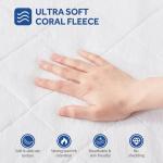 Heated Plush Mattress Pad for King Size Beds