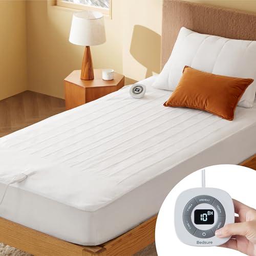 Bedsure Twin Heated Mattress Pad with 10 Heat Settings