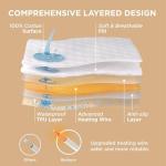 Heated Waterproof Mattress Pad for Queen Beds