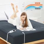 Heated Queen Mattress Pad with Dual Control