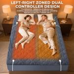 Heated King Size Mattress Pad with Dual Control