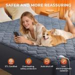 Heated King Size Mattress Pad with Dual Control