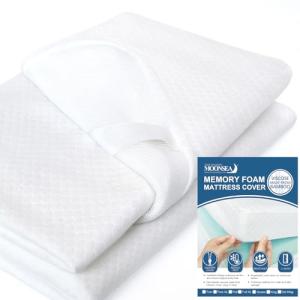 Queen Size Bamboo Mattress Topper Cover with Straps