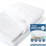 Queen Size Bamboo Mattress Topper Cover with Straps