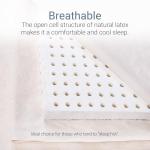 Organic Latex Queen Mattress Topper - Medium Firm