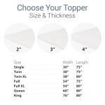 Organic Latex Queen Mattress Topper - Medium Firm