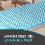 DMI Twin Size Egg Crate Foam Mattress Topper