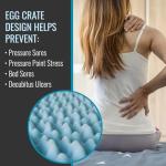 DMI Twin Size Egg Crate Foam Mattress Topper