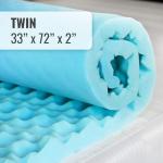 DMI Twin Size Egg Crate Foam Mattress Topper