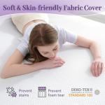 2 Inch Gel Memory Foam Mattress Topper for Comfort