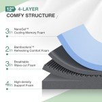 Novilla Memory Gel Foam Hospital Air Mattress