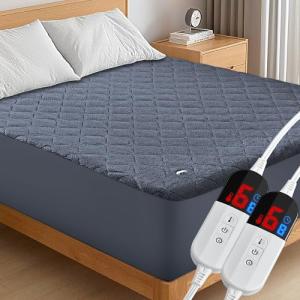 Heated King Size Mattress Pad with Dual Control