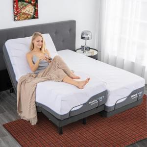 Vipbear Adjustable Air Mattress for Patients, Split King