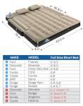 JOYTUTUS Full Size Air Mattress for Truck Camping