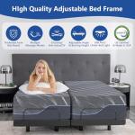 Adjustable Split King Bed with Gel Memory Foam