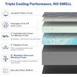 Adjustable Split King Bed with Gel Memory Foam