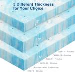 Queen Air Mattress Topper with Gel Memory Foam