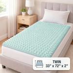 DMI Twin Size Egg Crate Foam Mattress Topper