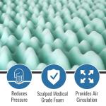 DMI Twin Size Egg Crate Foam Mattress Topper