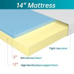 Patient Comfort 14" Gel Memory Foam Mattress