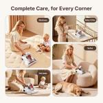 JIGOO J200 Mattress Vacuum Cleaner for Allergy Relief