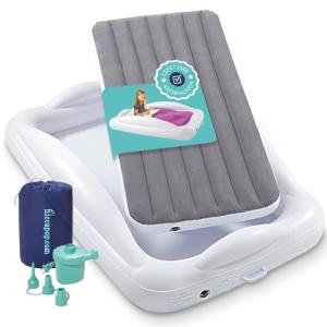 Hiccapop Toddler Portable Air Mattress with Bumpers