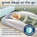Hiccapop Toddler Portable Air Mattress with Bumpers