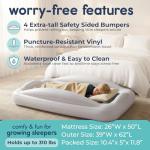 Hiccapop Toddler Portable Air Mattress with Bumpers