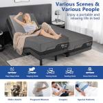 Split King Adjustable Hospital Bed with Gel Mattress