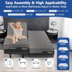 Split King Adjustable Hospital Bed with Gel Mattress