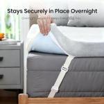 Memory Foam Air Mattress Topper with Cooling Gel