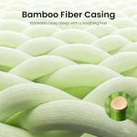 Memory Foam Air Mattress Topper with Cooling Gel