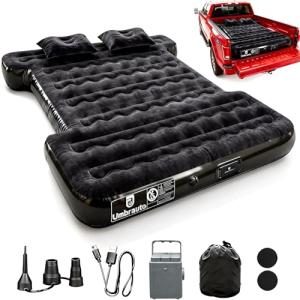 Inflatable Air Mattress with Built-in Pump for Trucks