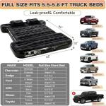 Inflatable Air Mattress with Built-in Pump for Trucks