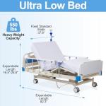 Electric ICU Hospital Bed with Memory Foam Mattress