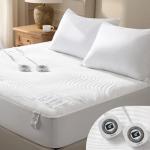 Heated Mattress Pad with Dual Controllers and Memory